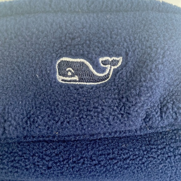 Vineyard Vines Fleece Vest Jacket Blue/Lt.Blue Mens Medium M Full Zip EUC - Picture 7 of 8